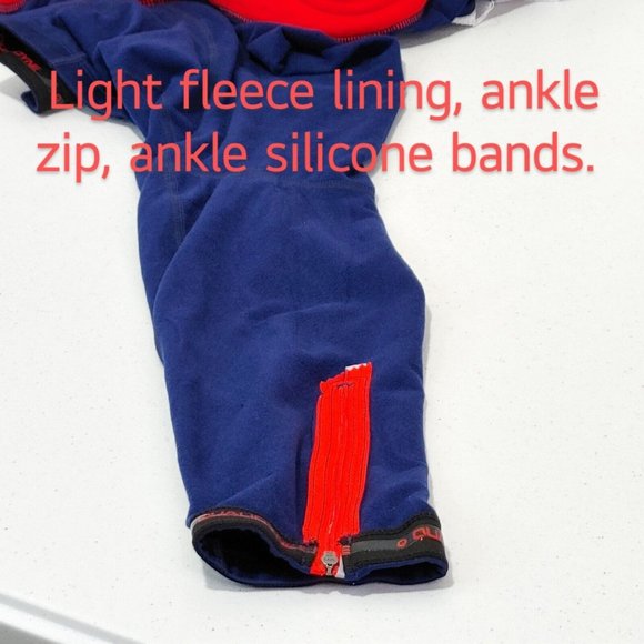 Qualidyne Cycling Bib Pants Leggings  Padded Thermal Light Fleece Lining... - Picture 9 of 13